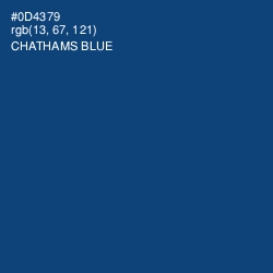 #0D4379 - Chathams Blue Color Image