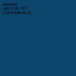 #0D446B - Chathams Blue Color Image