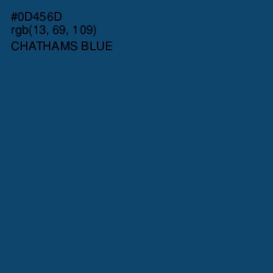 #0D456D - Chathams Blue Color Image