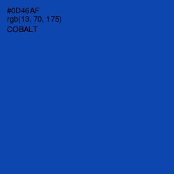 #0D46AF - Cobalt Color Image