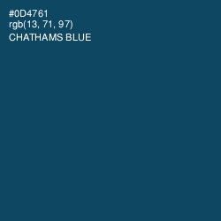 #0D4761 - Chathams Blue Color Image