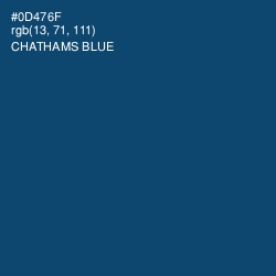 #0D476F - Chathams Blue Color Image
