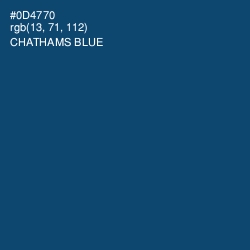 #0D4770 - Chathams Blue Color Image