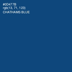 #0D477B - Chathams Blue Color Image
