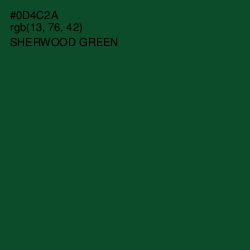 #0D4C2A - Sherwood Green Color Image