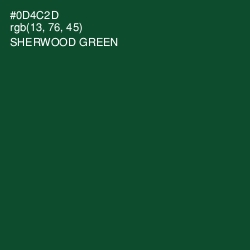 #0D4C2D - Sherwood Green Color Image
