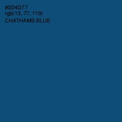 #0D4D77 - Chathams Blue Color Image