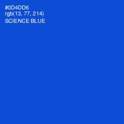 #0D4DD6 - Science Blue Color Image