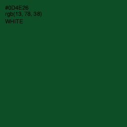 #0D4E26 - Kaitoke Green Color Image