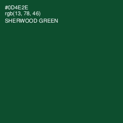#0D4E2E - Sherwood Green Color Image