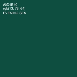 #0D4E40 - Evening Sea Color Image