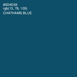 #0D4E69 - Chathams Blue Color Image