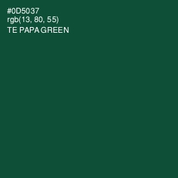 #0D5037 - Te Papa Green Color Image