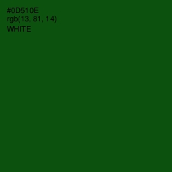 #0D510E - Dark Fern Color Image