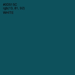 #0D515C - Deep Sea Green Color Image