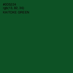 #0D5224 - Kaitoke Green Color Image