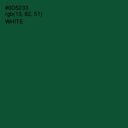 #0D5233 - Sherwood Green Color Image