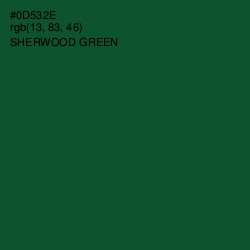 #0D532E - Sherwood Green Color Image