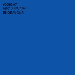 #0D53A7 - Endeavour Color Image