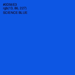 #0D56E3 - Science Blue Color Image