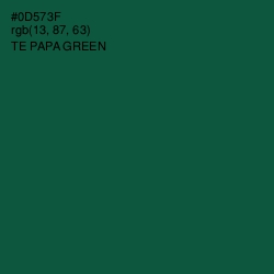 #0D573F - Te Papa Green Color Image