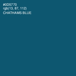 #0D5770 - Chathams Blue Color Image