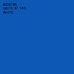 #0D57B5 - Tory Blue Color Image