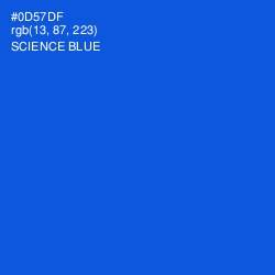 #0D57DF - Science Blue Color Image