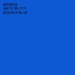 #0D58D3 - Science Blue Color Image