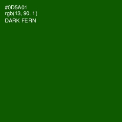 #0D5A01 - Dark Fern Color Image