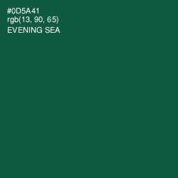 #0D5A41 - Evening Sea Color Image