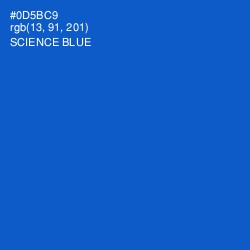 #0D5BC9 - Science Blue Color Image