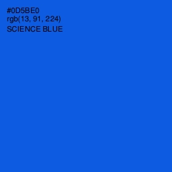 #0D5BE0 - Science Blue Color Image