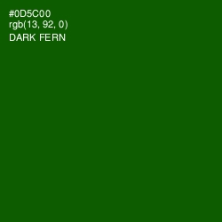 #0D5C00 - Dark Fern Color Image