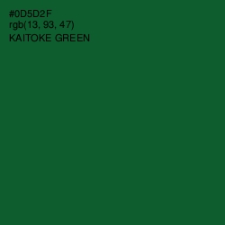 #0D5D2F - Kaitoke Green Color Image