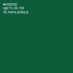 #0D5D3B - Te Papa Green Color Image