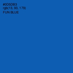 #0D5DB3 - Fun Blue Color Image