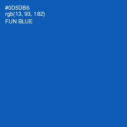 #0D5DB6 - Fun Blue Color Image