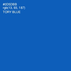#0D5DBB - Tory Blue Color Image