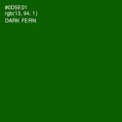 #0D5E01 - Dark Fern Color Image