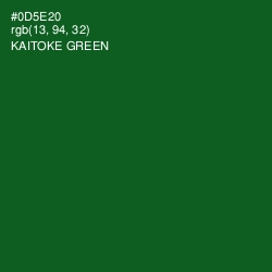 #0D5E20 - Kaitoke Green Color Image