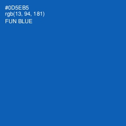 #0D5EB5 - Fun Blue Color Image