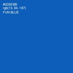 #0D5EBB - Fun Blue Color Image