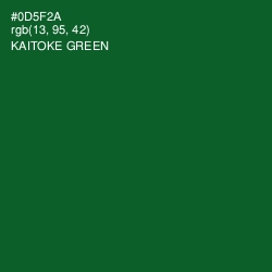 #0D5F2A - Kaitoke Green Color Image