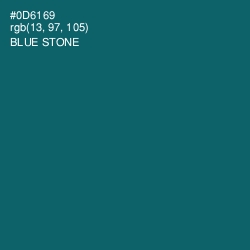 #0D6169 - Blue Stone Color Image