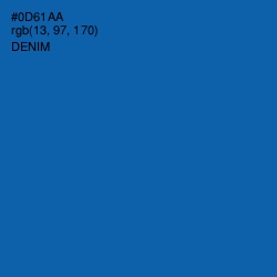 #0D61AA - Denim Color Image