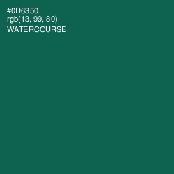 #0D6350 - Watercourse Color Image