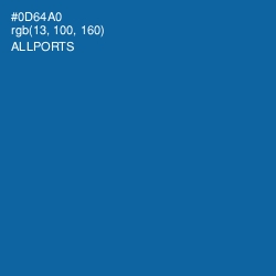 #0D64A0 - Allports Color Image