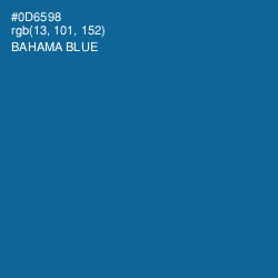 #0D6598 - Bahama Blue Color Image