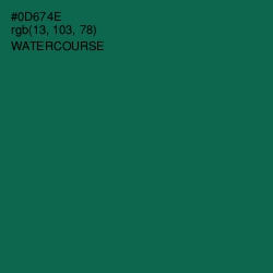 #0D674E - Watercourse Color Image